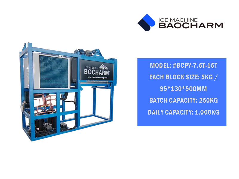 Test de la machine à glaçons en petits blocs BAOCHARM