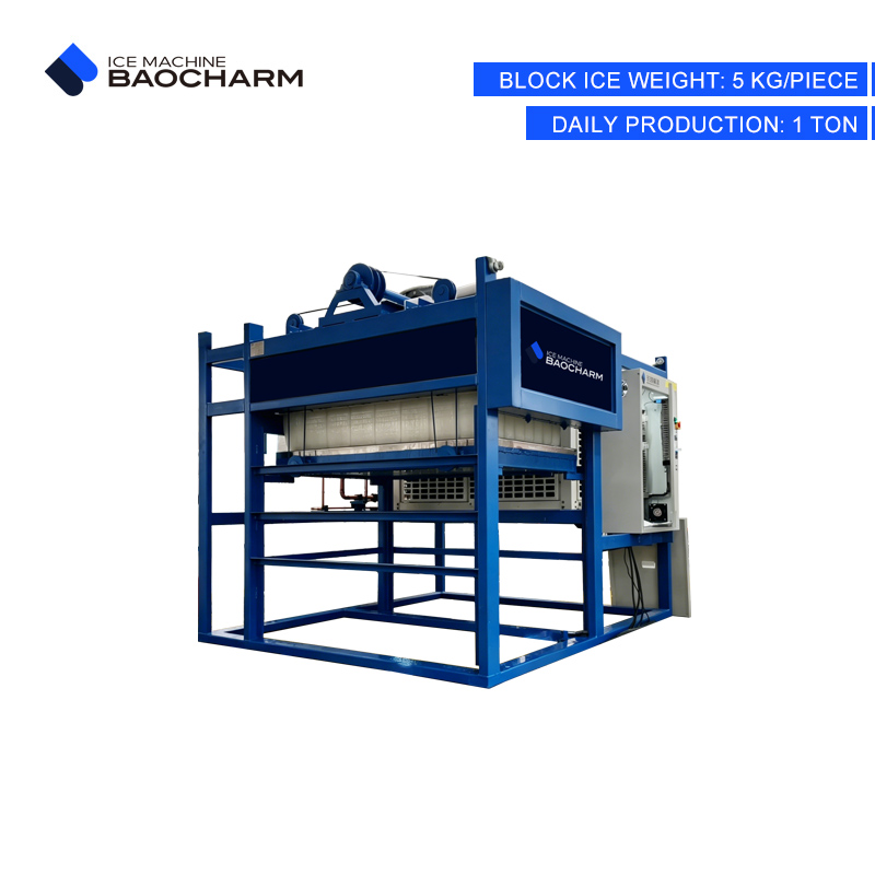 1 ton air cooled small capacity block ice maker machine